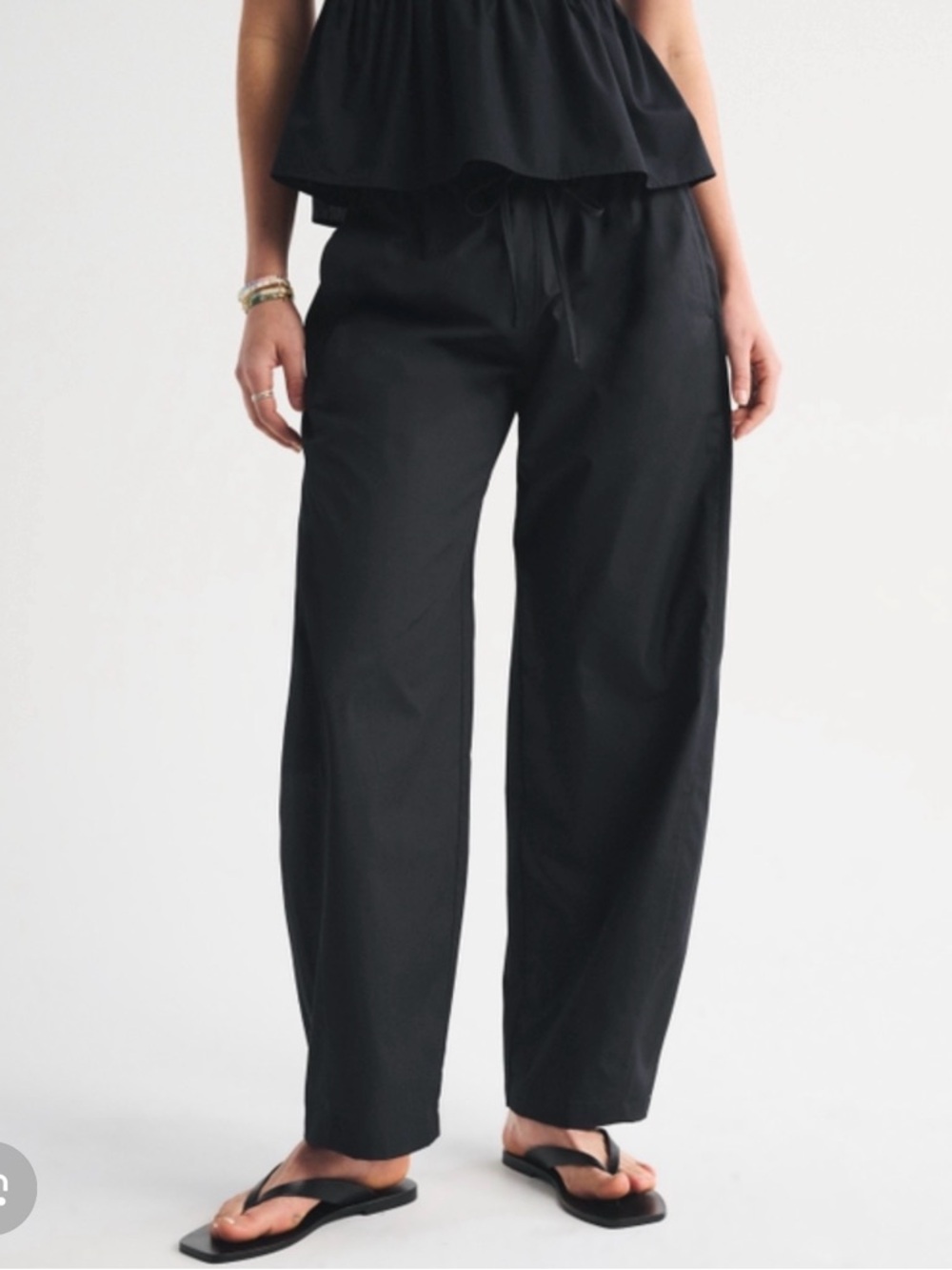 Abercrombie Poplin Barrel Pant
